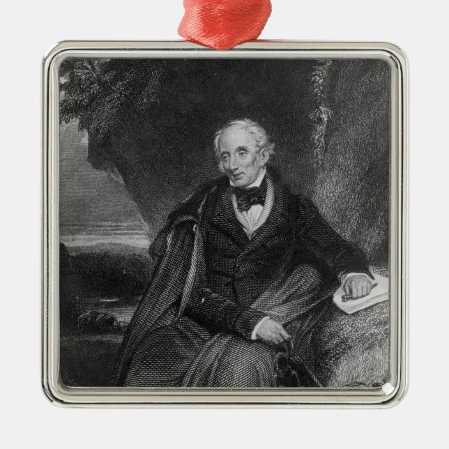 Porträtt av William Wordsworth Julgransprydnad Metall (Framsidan)