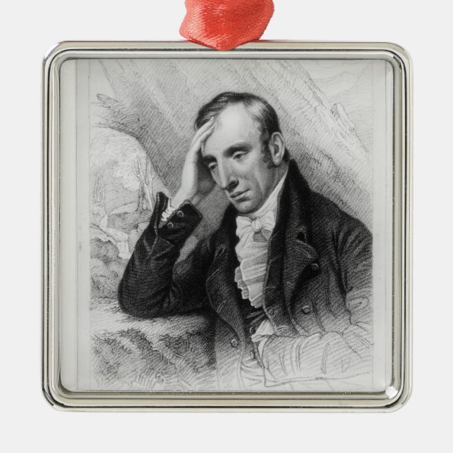 Porträtt av William Wordsworth Julgransprydnad Metall (Framsidan)