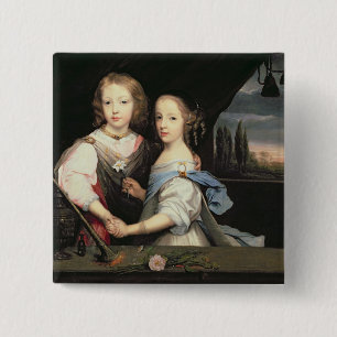 Porträtt av Winston och Arabella (1648-1730) Chur Knapp