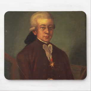 Porträtt av Wolfgang Amadeus Mozart 2 Musmatta