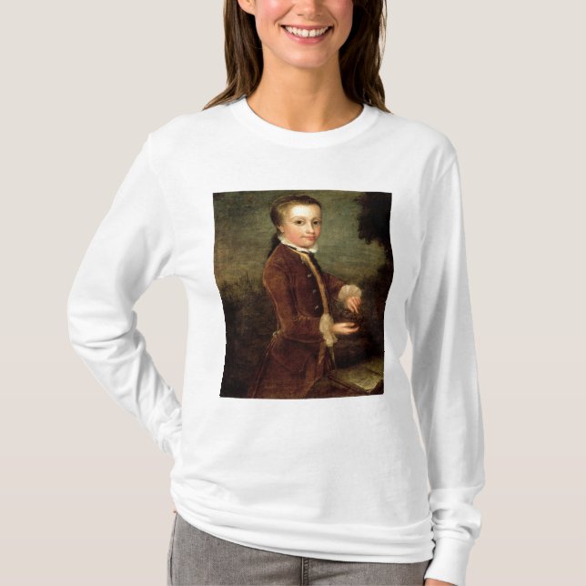 Porträtt av Wolfgang Amadeus Mozart åldrades T-shirt (Framsida)