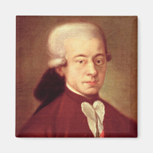 Porträtt av Wolfgang Amadeus Mozart efter 1770 Magnet