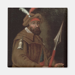 Porträtt av Yermak Timofeyevich, 1700-50 Magnet