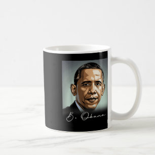 Porträtt Barack Obama President Patriotic Kaffemugg