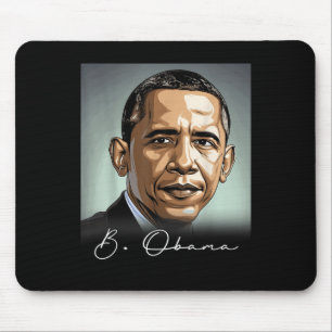 Porträtt Barack Obama President Patriotic Musmatta