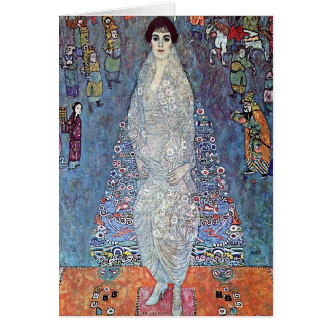 Porträtt Baroness Elisabeth Bacchofen Echt, Klimt Hälsningskort (Framsidan)