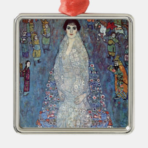 Porträtt Baroness Elisabeth Bacchofen Echt, Klimt Julgransprydnad Metall