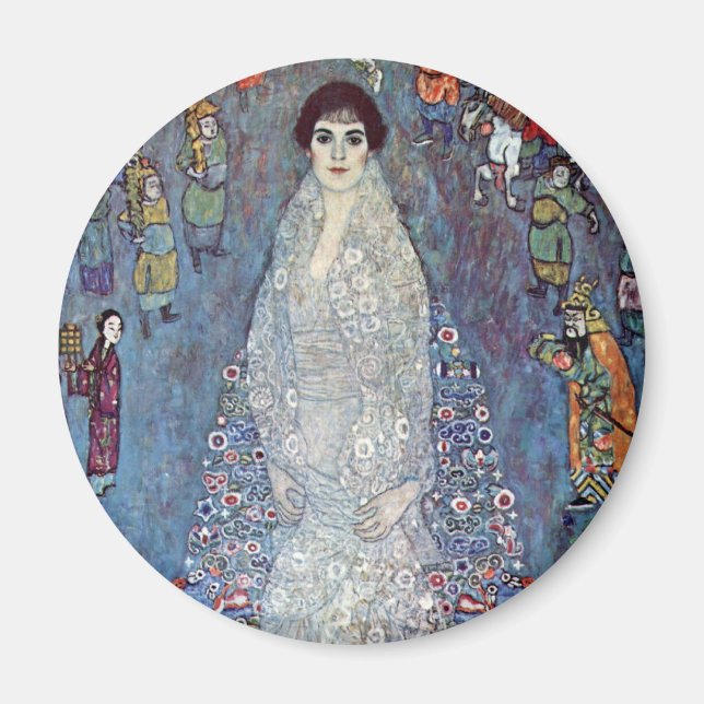 Porträtt Baroness Elisabeth Bacchofen Echt, Klimt Magnet (Framsidan)