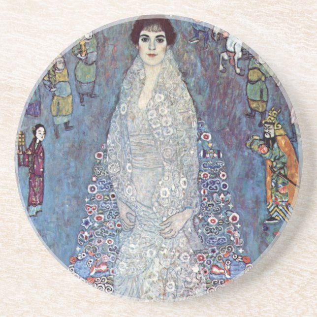 Porträtt Baroness Elisabeth Bacchofen Echt, Klimt Underlägg Sandsten (Framsidan)