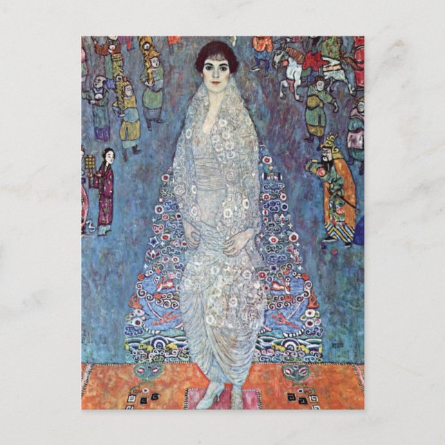 Porträtt Baroness Elisabeth Bacchofen Echt, Klimt Vykort (Framsida)