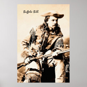 Porträtt Buffalo Bill Cody Poster