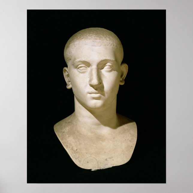 Porträtt bust av kejsare Severus Alexander Poster (Framsidan)