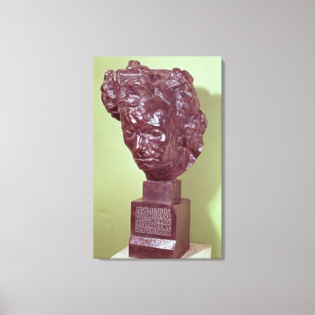 Porträtt Bust av Ludwig van Beethoven 1901 Canvastryck (Framsida)