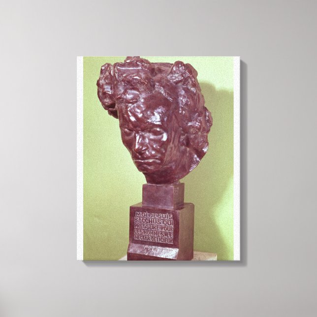 Porträtt Bust av Ludwig van Beethoven 1901 Canvastryck (Framsida)