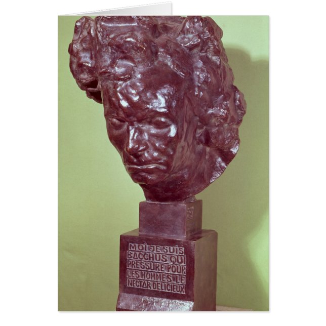 Porträtt Bust av Ludwig van Beethoven 1901 Hälsningskort (Framsidan)