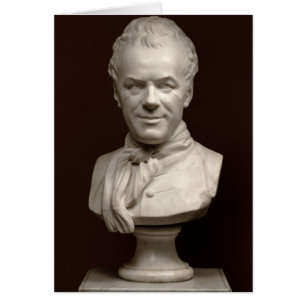 Porträtt Bust Etienne Maurice Falconet , 1773 Hälsningskort