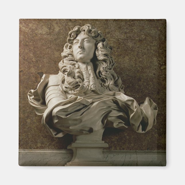 Porträtt bust of Louis XIV (1638-1715), 1665, (mar Magnet (Framsidan)