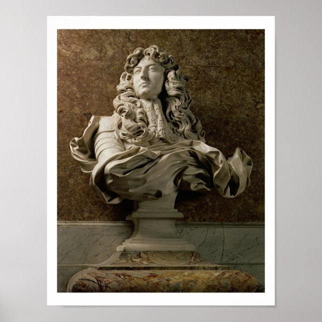 Porträtt bust of Louis XIV (1638-1715), 1665, (mar Poster (Framsidan)