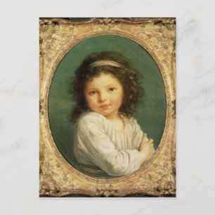 Porträtt, Caroline Llevande de la Briche, 1786 Vykort