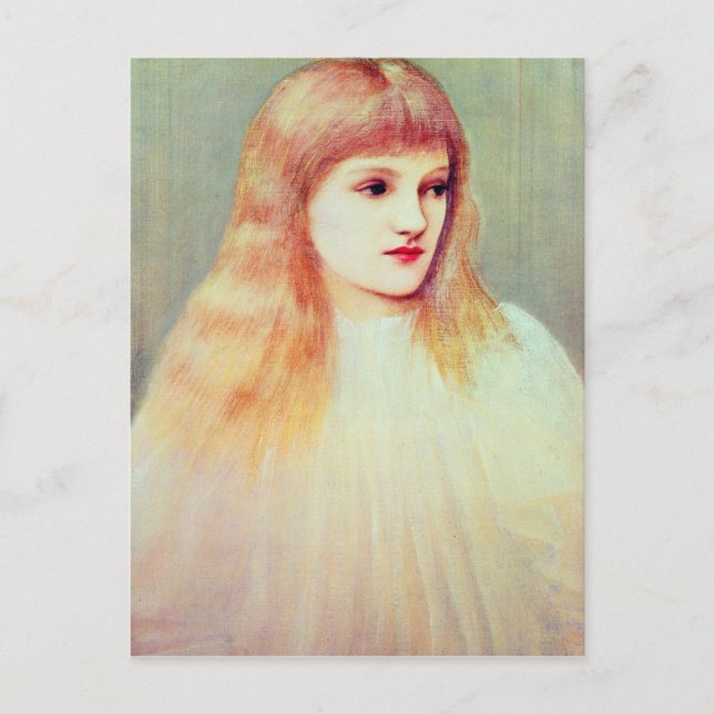 Porträtt, Cecily Horner, 1895 Vykort (Framsida)