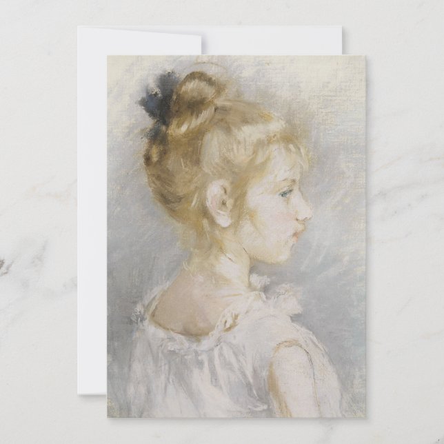 Porträtt de Blanche Pontillon | Berthe Morisot (Framsida)