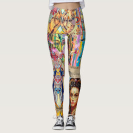 PORTRÄTT DESIGNER COLLAGE LEGGINGS