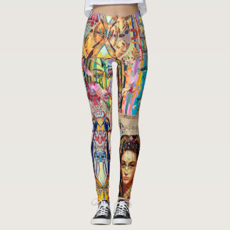 PORTRÄTT DESIGNER COLLAGE LEGGINGS