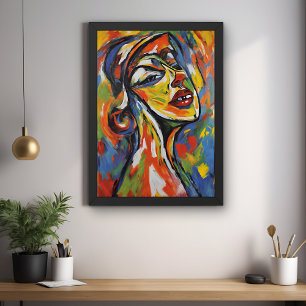Porträtt - Expressionism Art - Abstrakt Poster