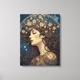 porträtt fantasykvinna stil tarot canvastryck
