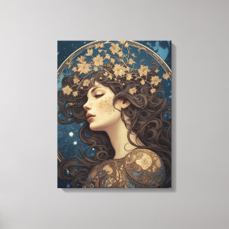 porträtt fantasykvinna stil tarot canvastryck
