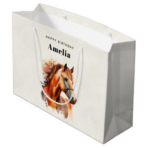 Porträtt födelsedag för vackra Sorrel Horse