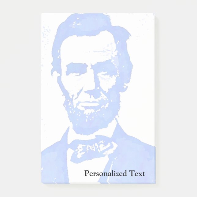 Porträtt för Abraham Lincoln popkonst Post-it Block (Framsida)