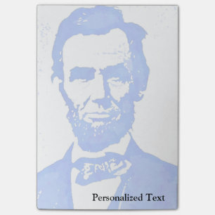 Porträtt för Abraham Lincoln popkonst Post-it Block