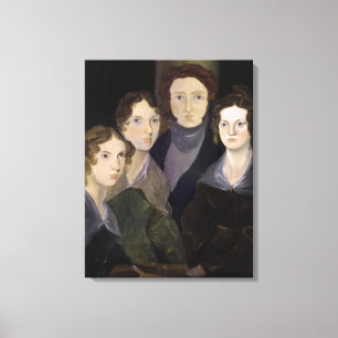 Porträtt för Bronte familjpelare vid Branwell Canvastryck