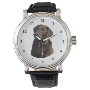 Porträtt för chokladLabrador foto Armbandsur