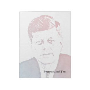 Porträtt för John F. Kennedy popkonst Anteckningsblock