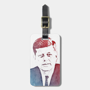 Porträtt för John F. Kennedy popkonst Bagagebricka
