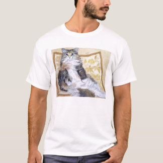 Porträtt för katt för daisyMae Maine Coon Tee Shirt