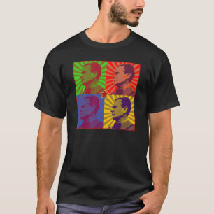 PORTRÄTT FÖR KONST FÖR MARSKALKTITO POP TEE SHIRT