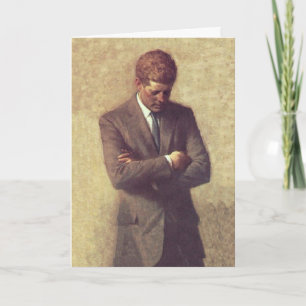 Porträtt för presidentJohn F. Kennedy officiell Helgkort
