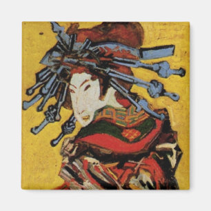 Porträtt för Van Gogh japanskt CourtesanOiran Magnet
