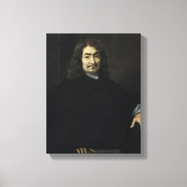 Porträtt, förmodat vara Rene Descartes Canvastryck (Framsida)