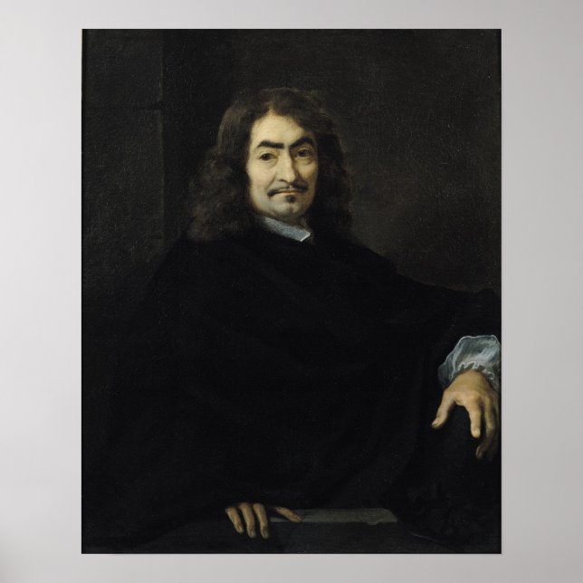 Porträtt, förmodat vara Rene Descartes Poster (Framsidan)