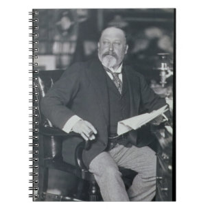 Porträtt fotograferar av Edward VII (1841-1910) Anteckningsbok