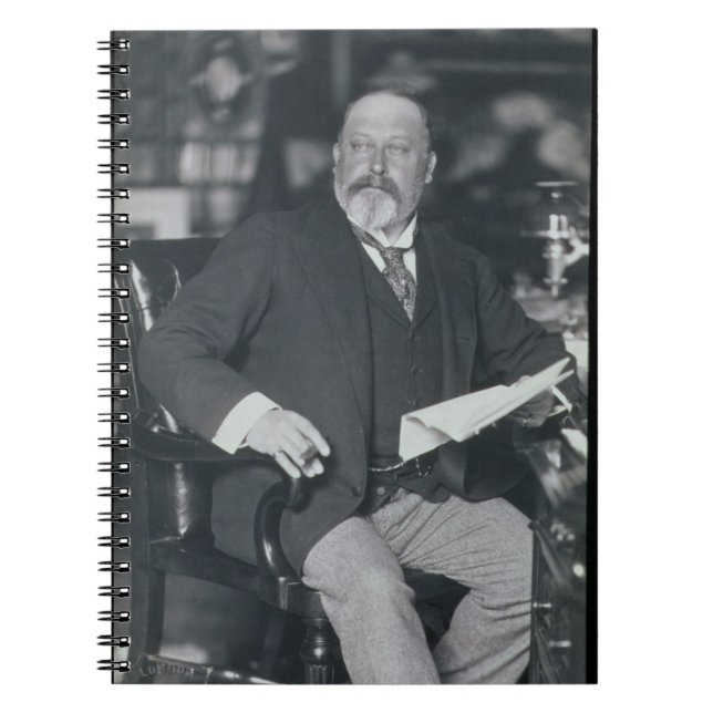 Porträtt fotograferar av Edward VII (1841-1910) Anteckningsbok (Framsidan)