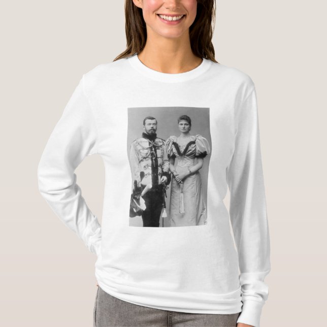 Porträtt fotograferar av tsaren Nicholas II T Shirt (Framsida)