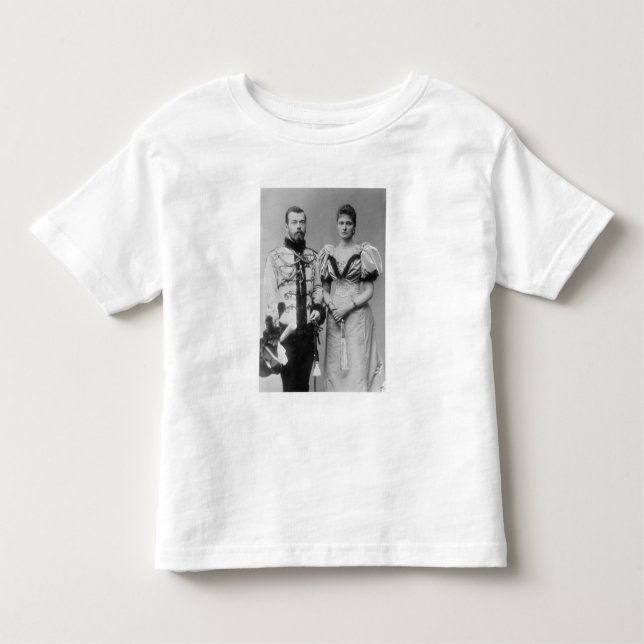 Porträtt fotograferar av tsaren Nicholas II Tee (Framsida)