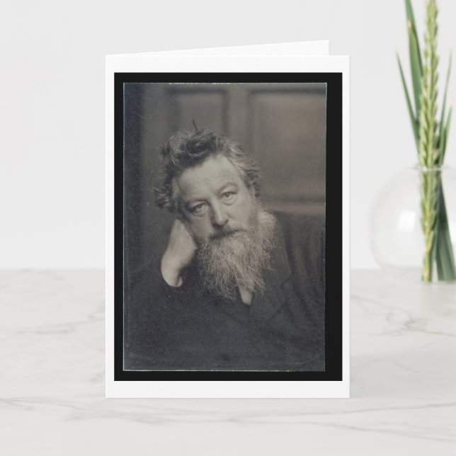 Porträtt fotograferar av William Morris (1834-96) Kort (Framsida)
