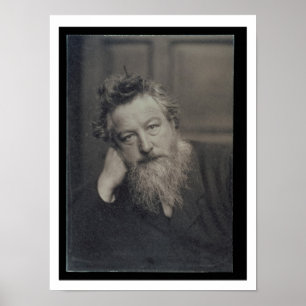 Porträtt fotograferar av William Morris (1834-96) Poster