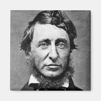 Porträtt Fotografi av Henry David Thoreau Magnet